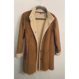 Vintage LL Bean Shearling Long Coat